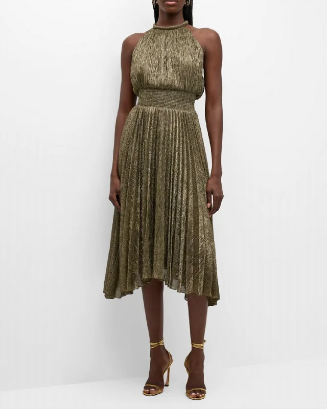 Renzo Dress In Gold