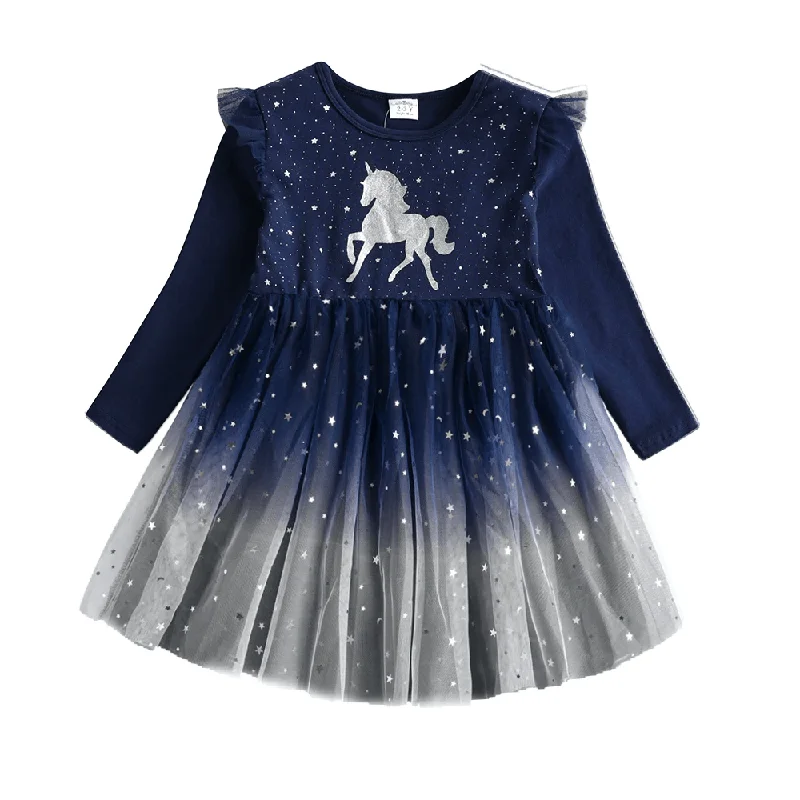 Kids Dresses For Girls Flying Sleeve