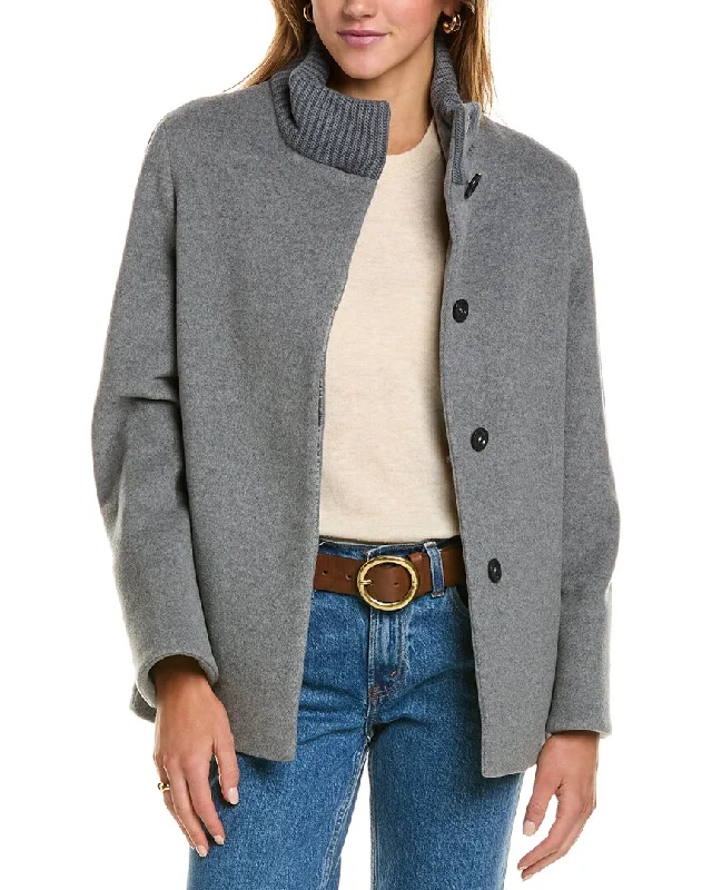 YEAR-End Clearance soft shell coatCinzia Rocca Icons Wool-Blend Coat