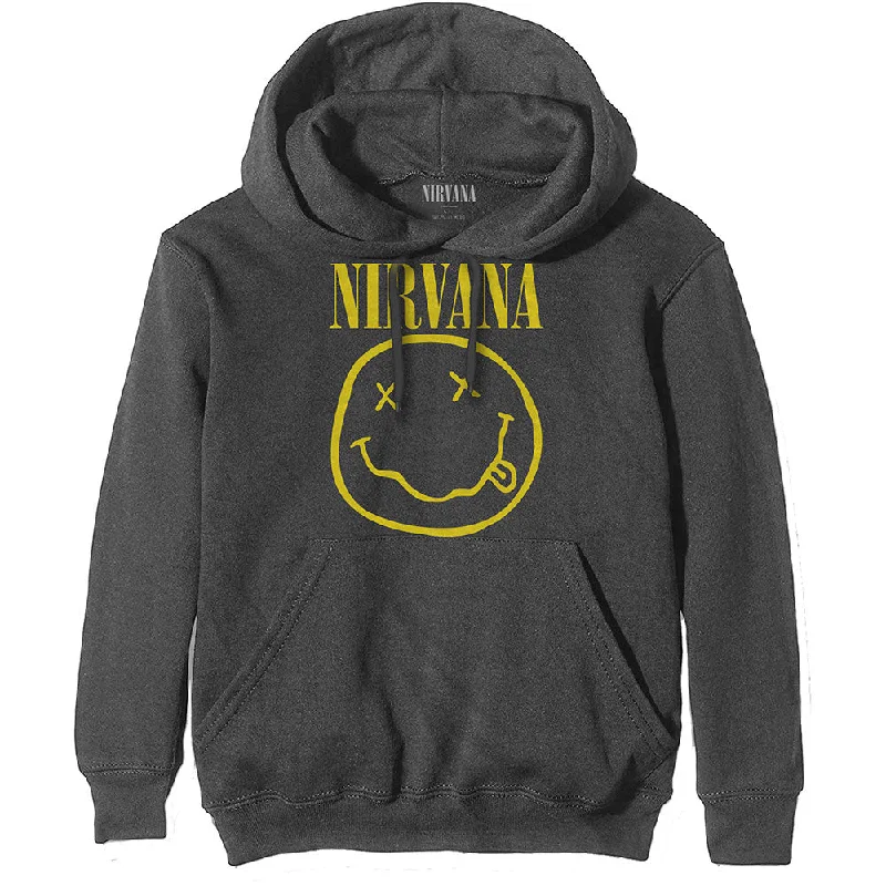 Stock Clearance casual streetwear hoodieNIRVANA HOODIE: YELLOW SMILEY NIRVHD04MC03 LARGE Stock Clearance casual streetwear hoodieNIRVANA HOODIE: YELLOW SMILEY NIRVHD04MC03 LARGE