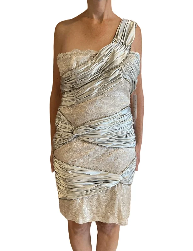 Big Discounts cocktail dressEmbellished Sheath Dress In Silver