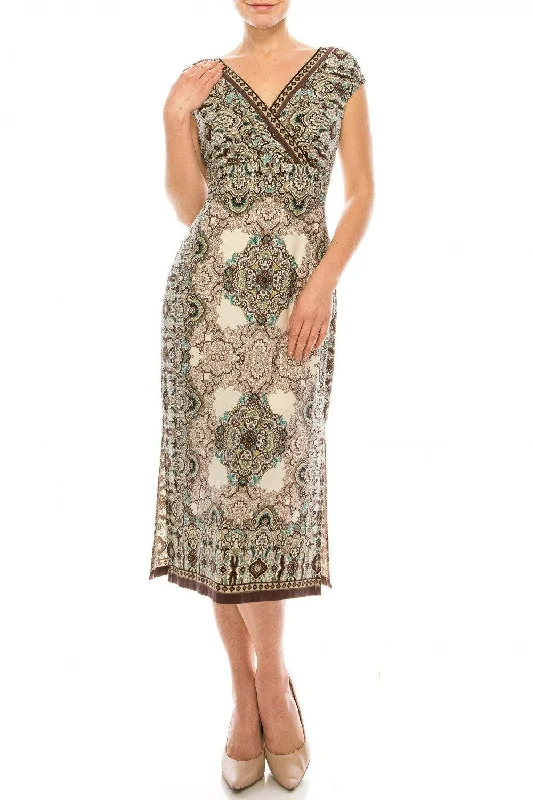 Unmissable Offer wrap dressLondon Times Empire Waist Midi Dress