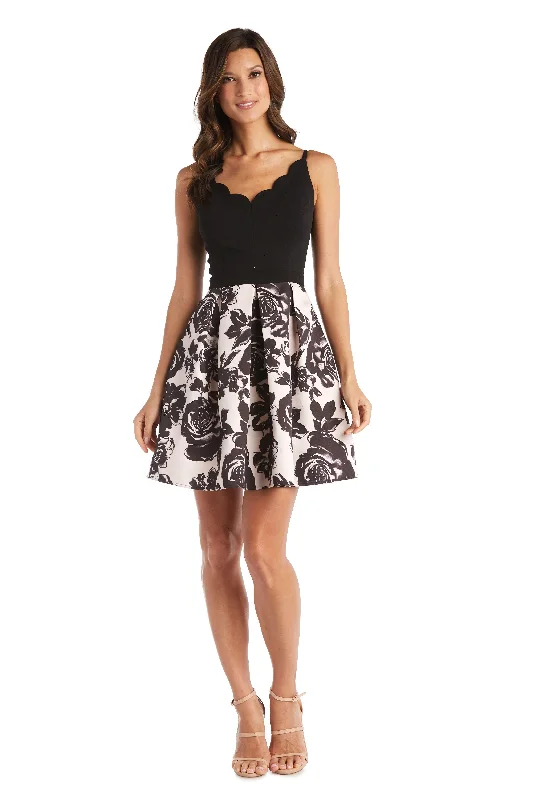 Best Seller elegant dressMorgan & Co 12856 Short Skater Dress Sale