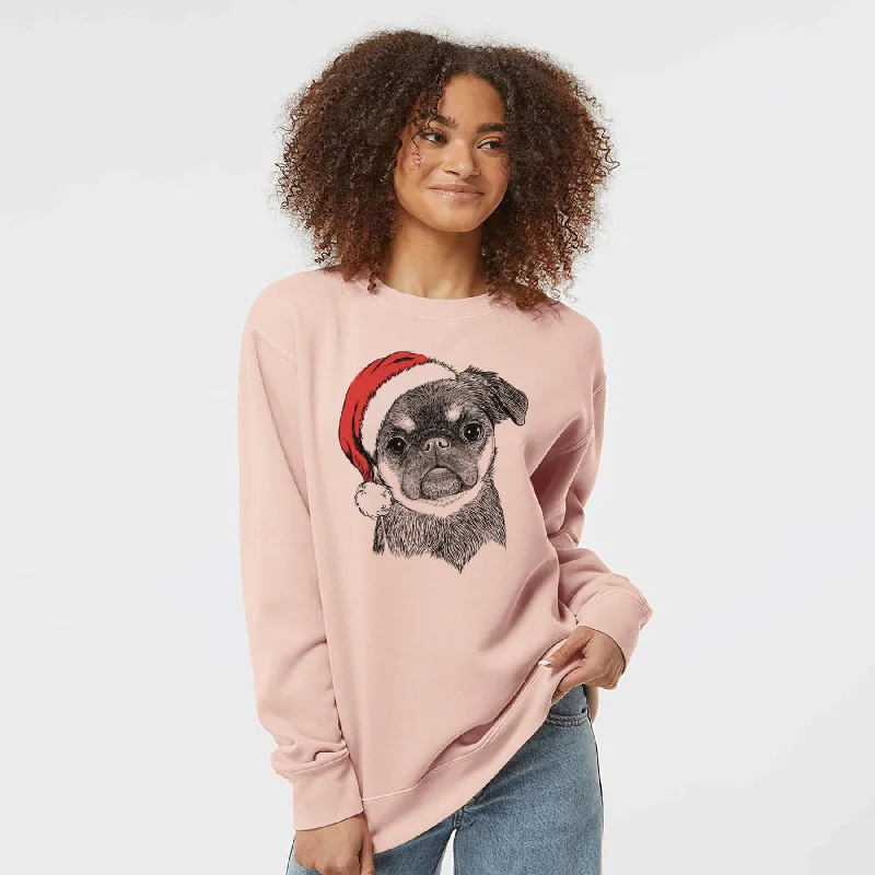 Year-End Sale sleek workout sweatshirtSanta Simone the Brussels Griffon - Unisex Pigment Dyed Crew Sweatshirt Year-End Sale sleek workout sweatshirtSanta Simone the Brussels Griffon - Unisex Pigment Dyed Crew Sweatshirt