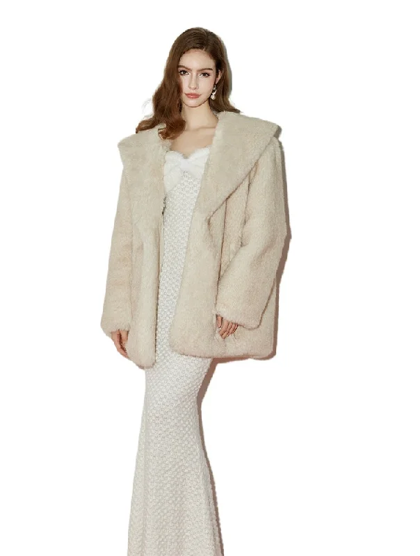 Buy More, Save More stylish lightweight coatEco-Friendly Faux Fox Fur Long Coat