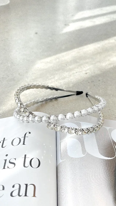 Instant Discount Daley Headband - Pearl