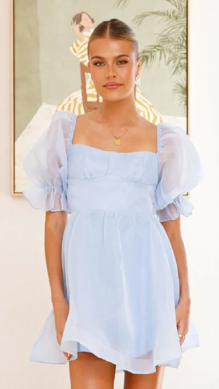 Special Discount Lakeithia Mini Dress - Blue