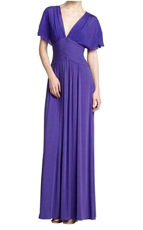 Lowest Price casual knit dressLiz Purple Lace Back Formal Gown