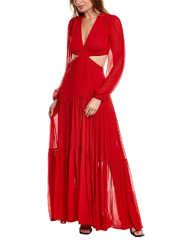 Instant Savings comfy dressA.L.C. Isabelle Silk Maxi Dress