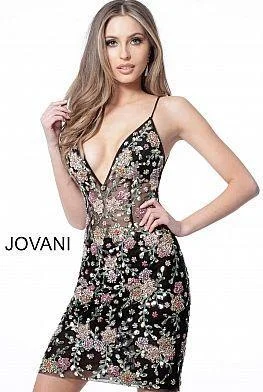 Price Cut casual summer dressJovani 65391 Sleeveless Short Embellished Prom Dress
