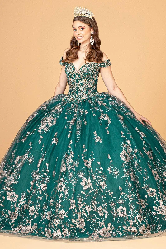 Hot Deal comfy dressLong Sweet 16 Glitter Quinceanera Dress