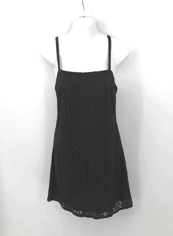 SANCTUARY Black 100% Cotton Eyelet Mini Size 4  (S) Dress