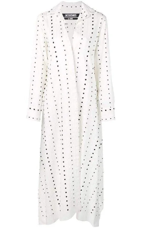Price Fest minimalistic dressLa Djellaba Dot Maxi Dress