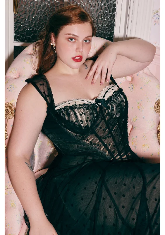 Deep Discounts Curve & Plus Dream Harbor Midnight Dress