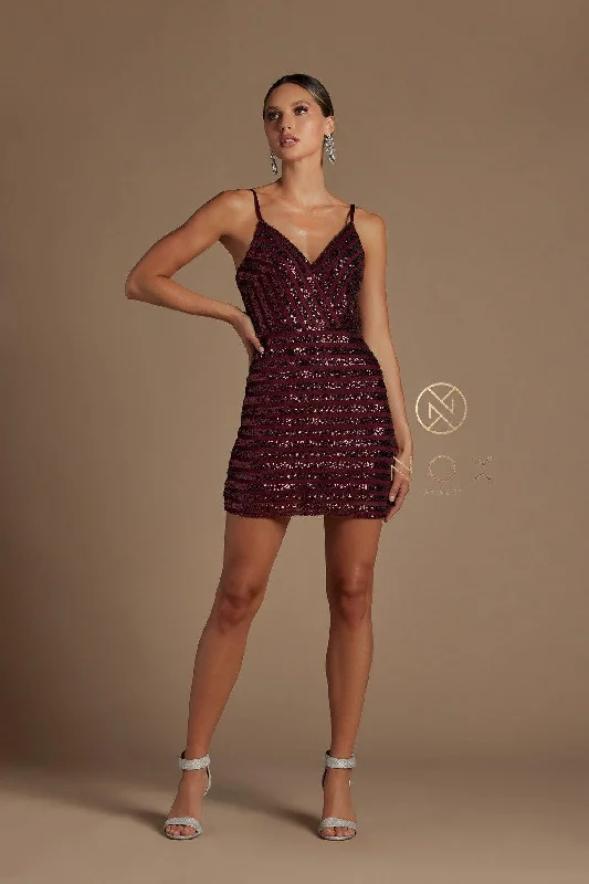 New Deals casual day dressShort Spaghetti Strap Formal Sequins Dress Sale