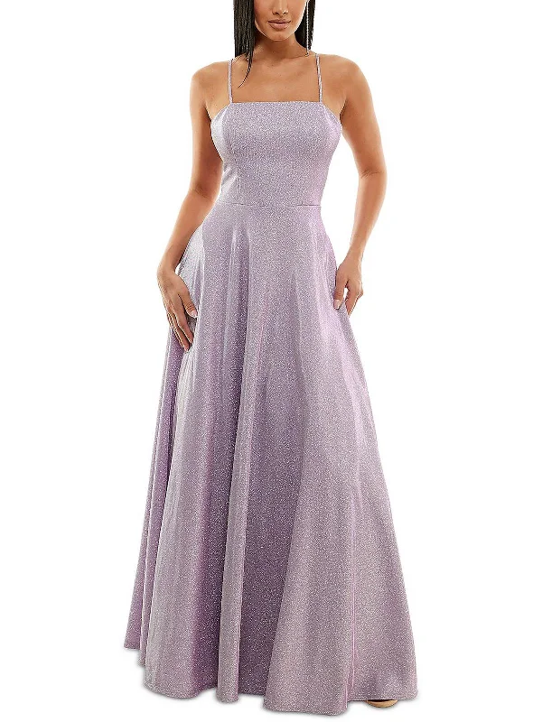 Womens Shimmer Long Evening Dress