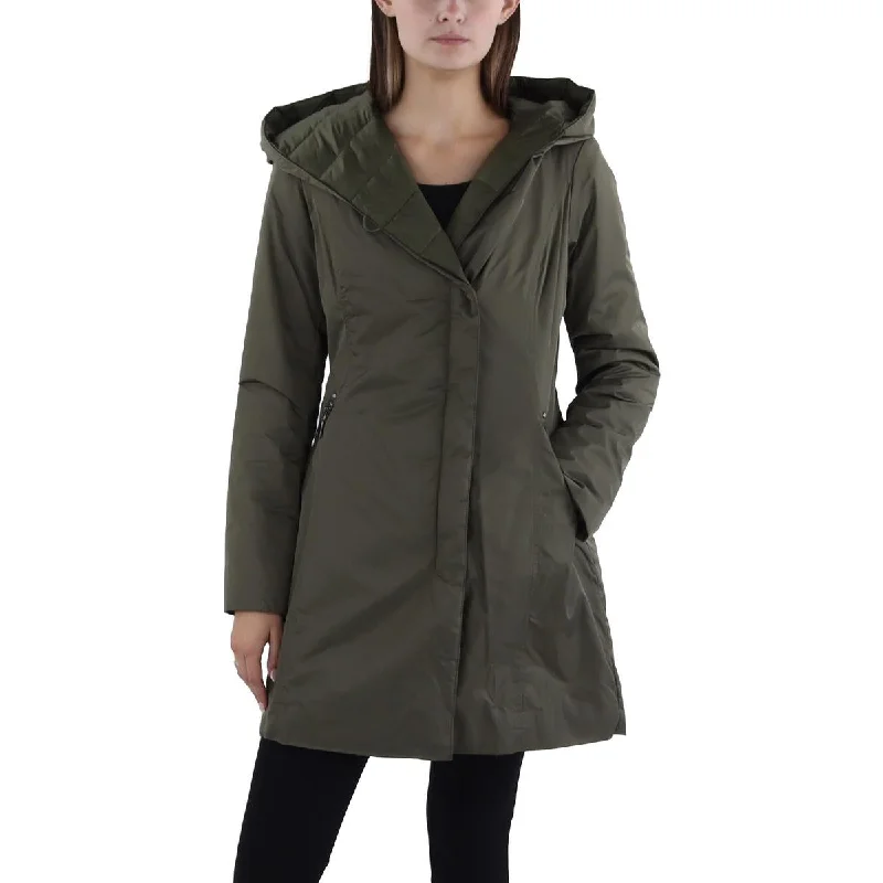 Deep Discounts urban casual coatWomens Asymmetric Hooded Active