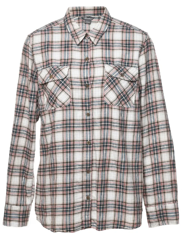 Best Bargains retro coatEddie Bauer Checked Shirt - L