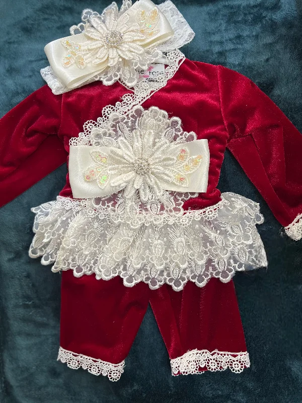 Deep Discounts trendy mini dressThe Mia Red Velvet