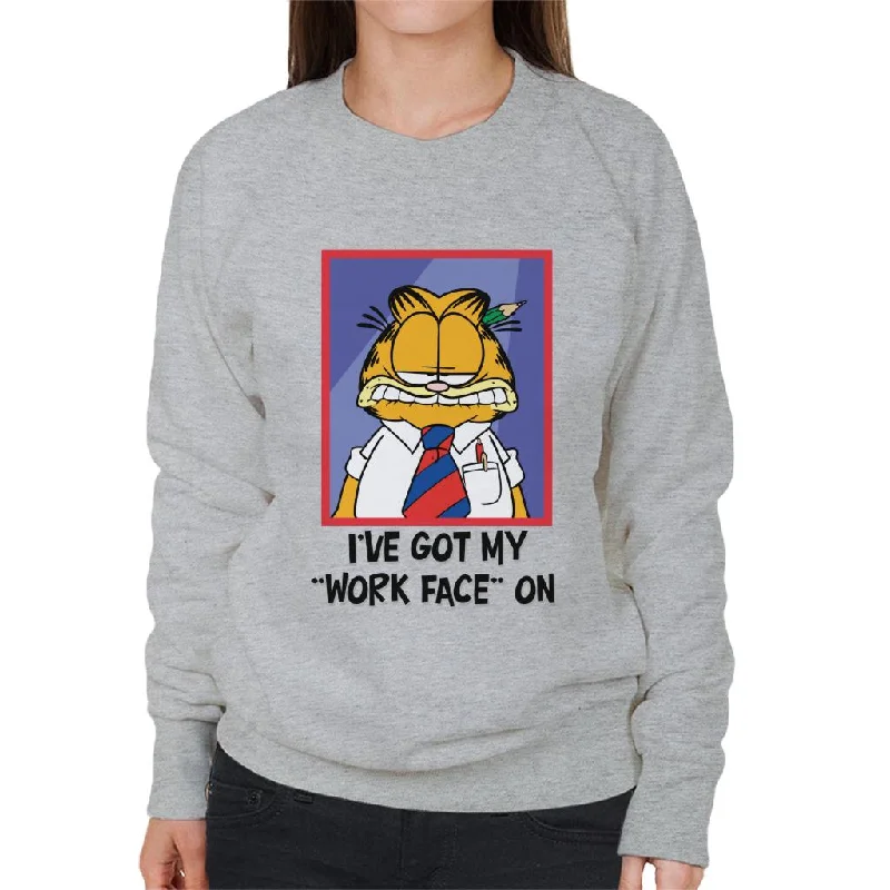 Garfield Got My Work Face On Women's Sweatshirt