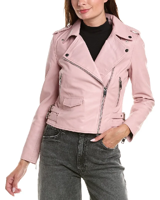 Factory Direct Sale fitted coatWalter Baker Liz Leather Jacket