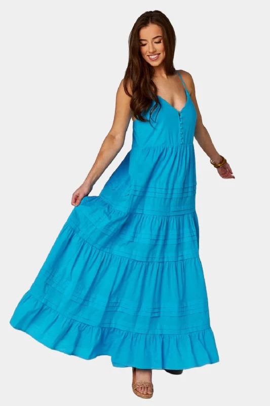 Final Sale sleek dressJaxon Tiered Maxi Dress - Ocean
