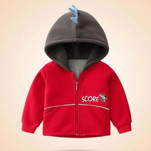 Kids Warm Thick Hooded Jacket