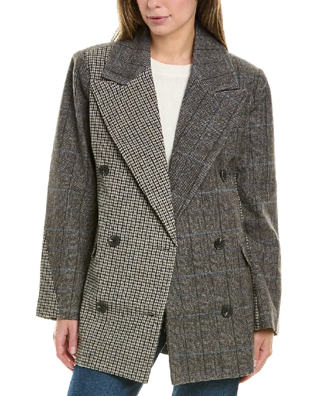 New Markdowns insulated winter jacketAvec Les Filles Wool-Blend Blazer