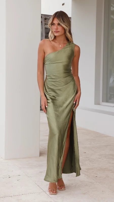 Deal of the Day Victoria Maxi Dress - Olive