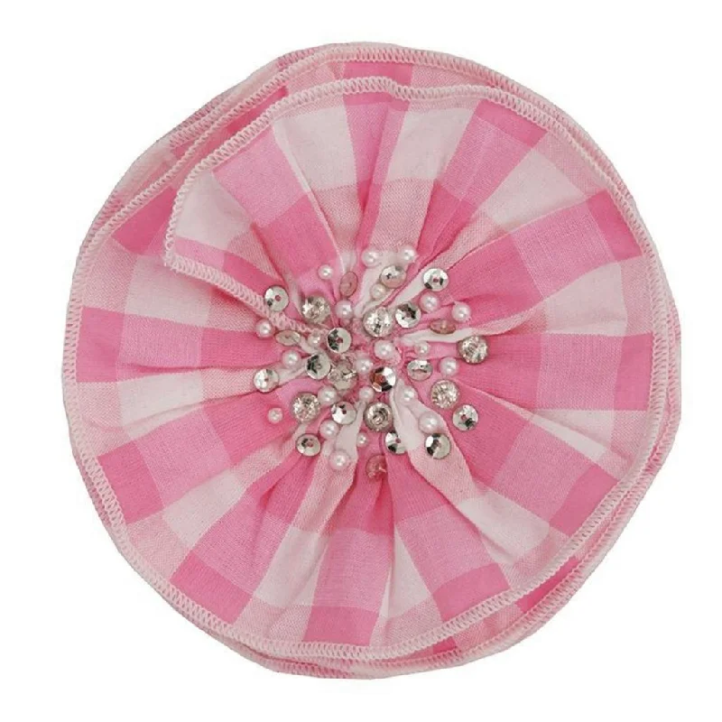 Price Rollback cocktail party dressPink Gingham Hairclip