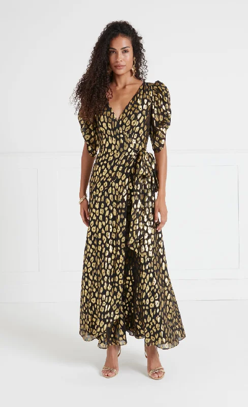 Quick Sale Kyra Wrap Dress - Black