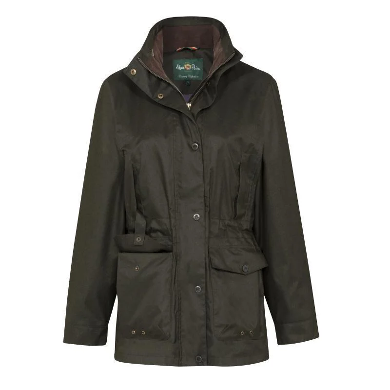 One-DAY Sale long-sleeve coatAlan Paine Fernley Ladies Waterproof Field Coat - Woodland One-DAY Sale long-sleeve coatAlan Paine Fernley Ladies Waterproof Field Coat - Woodland
