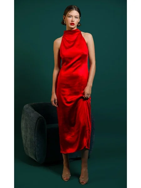 Fantastic Deals high-waisted dressBRAYELN MIDI DRESS