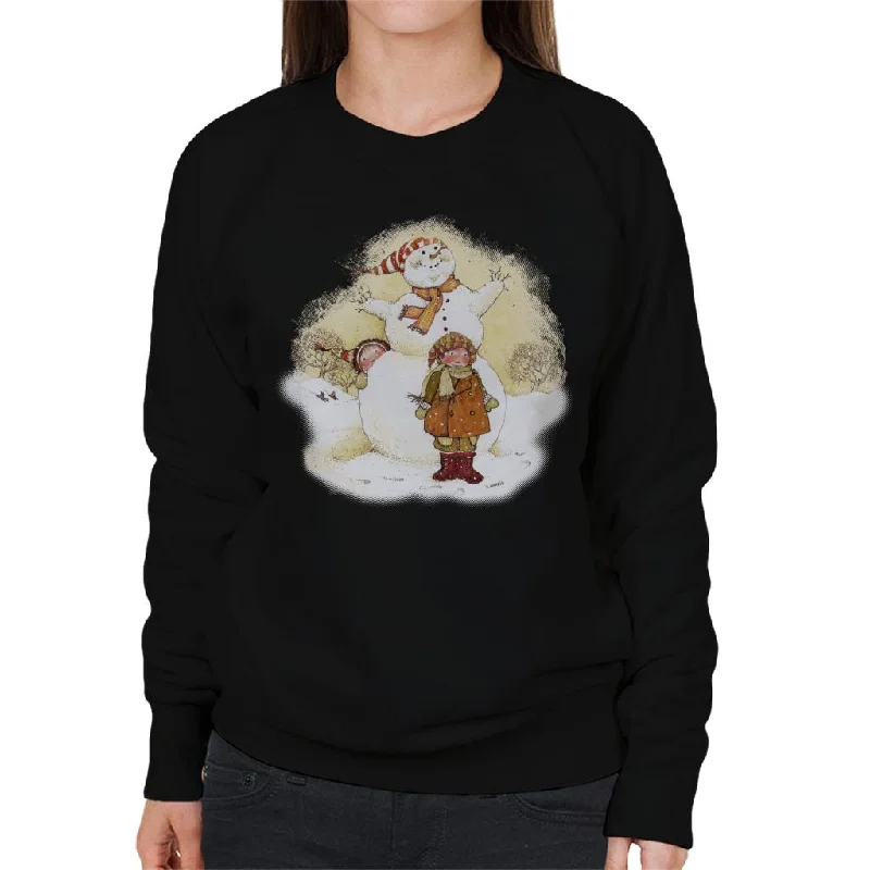 Fantastic Offers retro sports hoodieHolly Hobbie Christmas Snowman Women's Sweatshirt