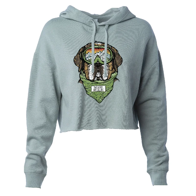 Slopes are Calling Women's Crop Hoodie