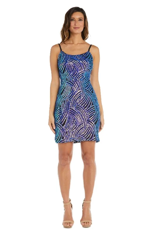 New Markdowns romantic dressMorgan & Co 13039 Short Cocktail Prom Dress