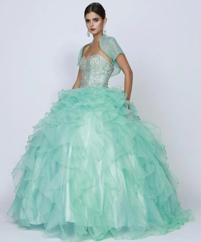 Extra Savings winter dressLong Ball Gown Ruffled Strapless Quinceanera Dress