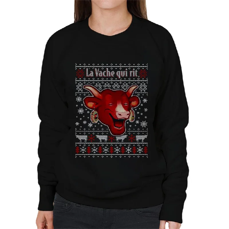 Unmissable Offer modern sports hoodieThe Laughing Cow Christmas La Vache Qui Rit Women's Sweatshirt Unmissable Offer modern sports hoodieThe Laughing Cow Christmas La Vache Qui Rit Women's Sweatshirt