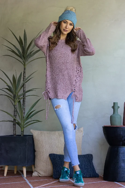 Early Access cozy wool-blend coatBRICK SOFT KNIT CRISSCROSS SWEATER-KNT21006