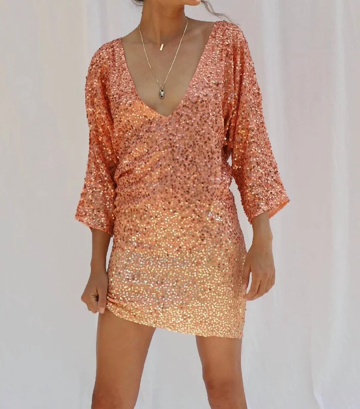 Overstock sophisticated dressBoombox Mini Dress In Ombre Sunset