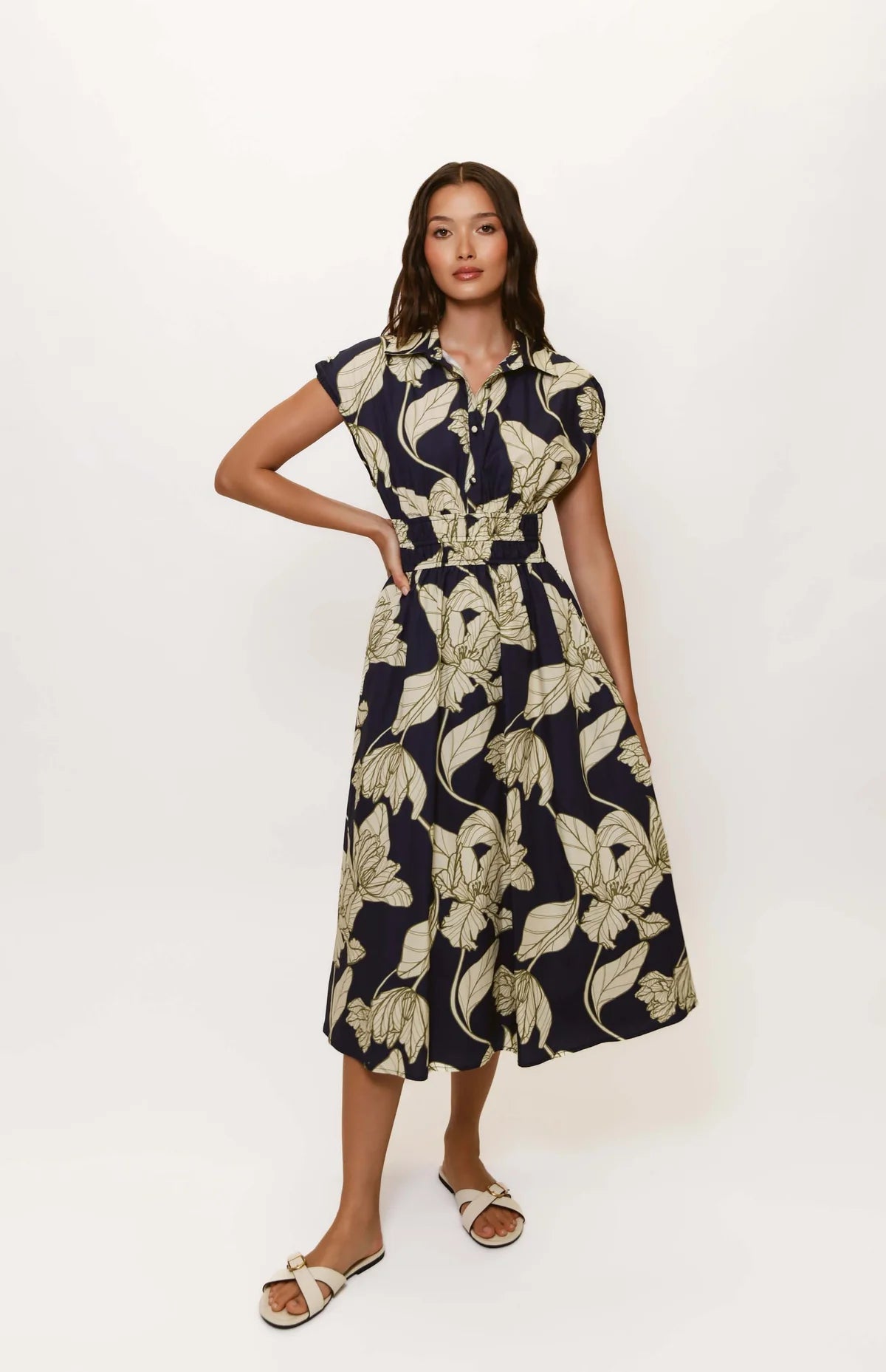 Price Smash casual dressALORA FLORAL MIDI DRESS