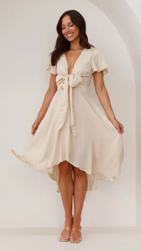 Unbeatable Prices Sunny Daze Dress - Champagne