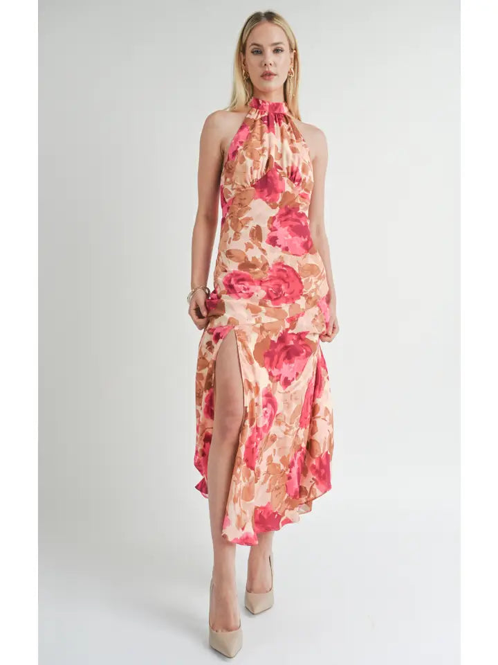 Take Advantage oversized dressEMPOWERED HALTER MAXI DRESS