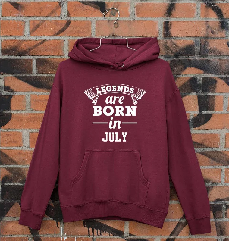Amazing Deals fleece-lined hoodieLegends are Born in July Unisex Hoodie for Men/Women Amazing Deals fleece-lined hoodieLegends are Born in July Unisex Hoodie for Men/Women