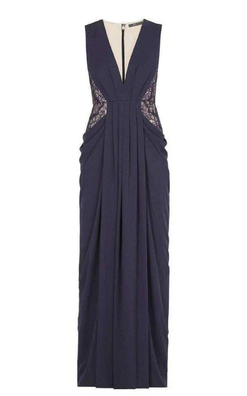 Daily Deals mini dressKamara Deep-V Lace Draped Gown