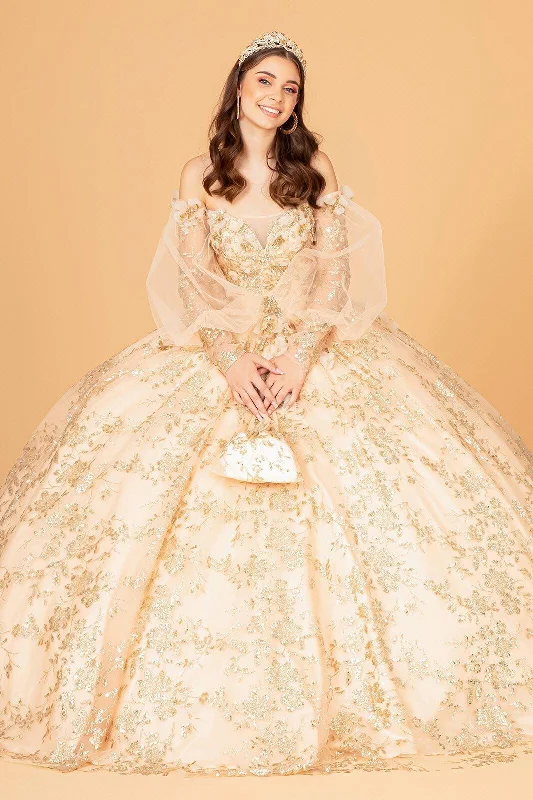 Buy Now printed dressLong Quinceanera Dress Ball Gown