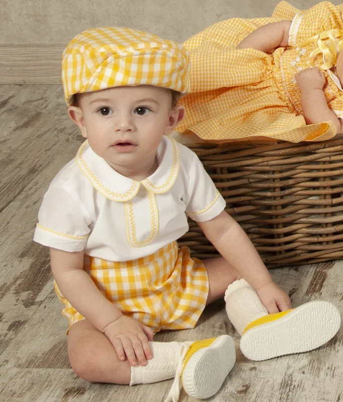 Fantastic Offers party-ready dressYellow Cotton Boys Romper