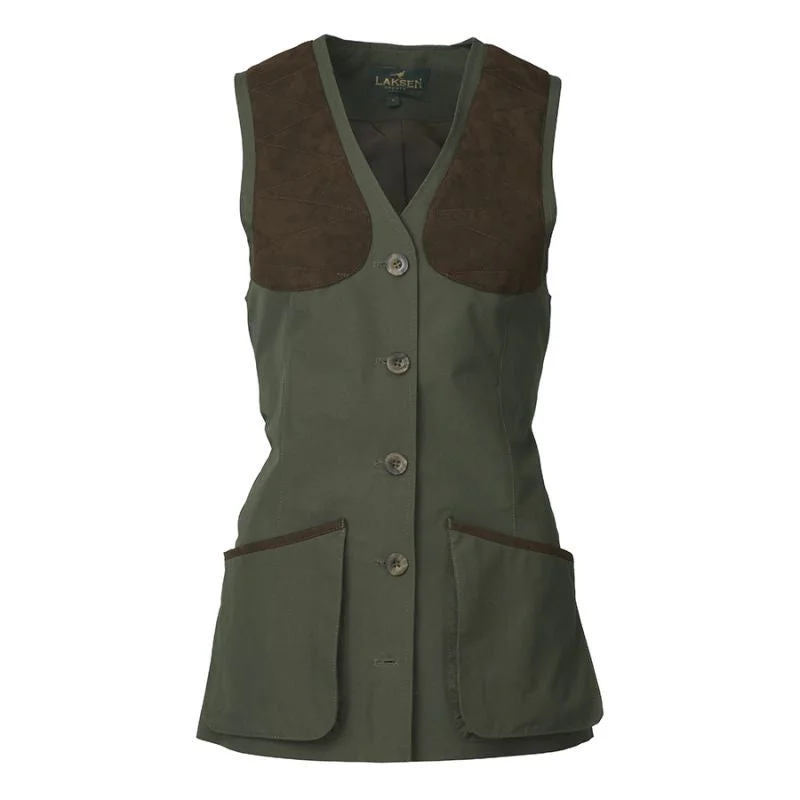 Daily Deals soft coatLaksen Typhoon Ladies Shooting Vest  - Olive