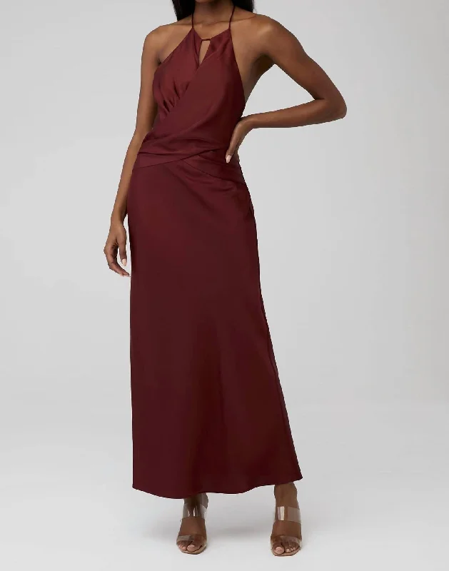 Alix Dress In Sangria