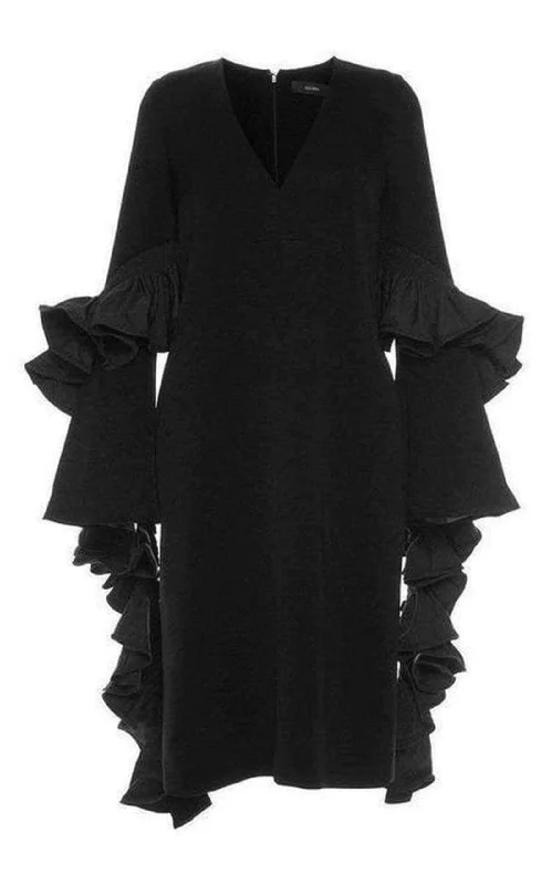 Discount Mania trendy dressMolotov Ruffle Sleeve Dress